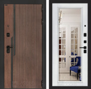 Кармина, Зеркало Фацет - Белый софт с багетом 16 мм Кармина, Зеркало Фацет - Белый софт с багетом 16 мм